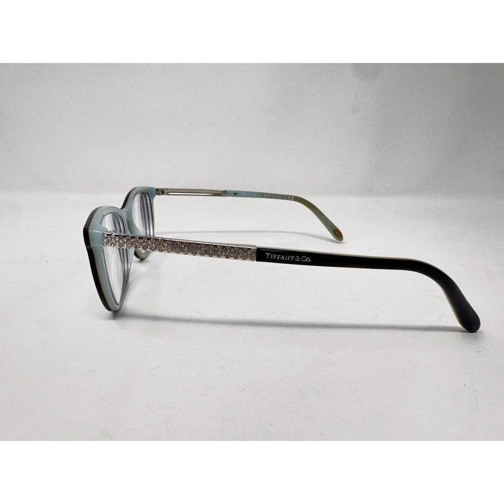 Tiffany & Co TF2150-B 8193/4 Eyeglass Frames 52-17-140 Black Turquoise Italy